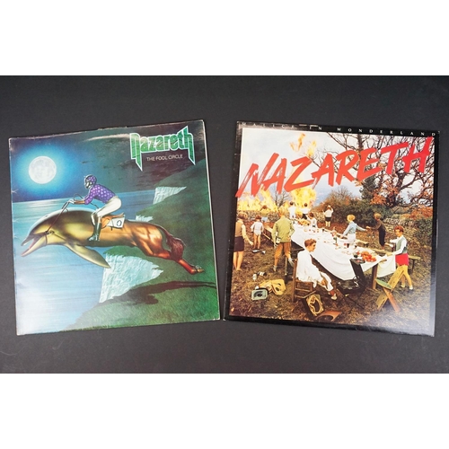 494 - Vinyl - 11 albums by Nazareth to include: Nazareth (UK 1974, Mooncrest - CREST 10) EX, Exercises (UK... 