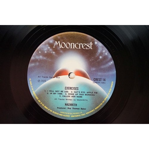 494 - Vinyl - 11 albums by Nazareth to include: Nazareth (UK 1974, Mooncrest - CREST 10) EX, Exercises (UK... 