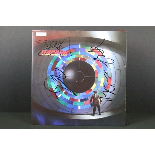 505 - Vinyl & Autographs - 3 Fully Signed Thunder LPs to include Behind Closed Doors (ltd edn blue & red v... 