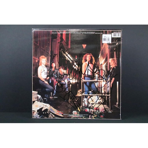 505 - Vinyl & Autographs - 3 Fully Signed Thunder LPs to include Behind Closed Doors (ltd edn blue & red v... 