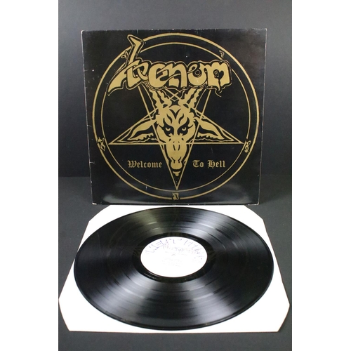 510 - Vinyl - Venom Welcome To Hell LP on Neat Records NEAT 1002, blue label variant, with rare poster and... 