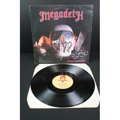 517 - Vinyl - 3 albums by Megadeth to include: Peace Sells... But Who's Buying? (UK 1986 1st pressing with... 