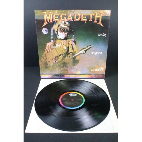 517 - Vinyl - 3 albums by Megadeth to include: Peace Sells... But Who's Buying? (UK 1986 1st pressing with... 