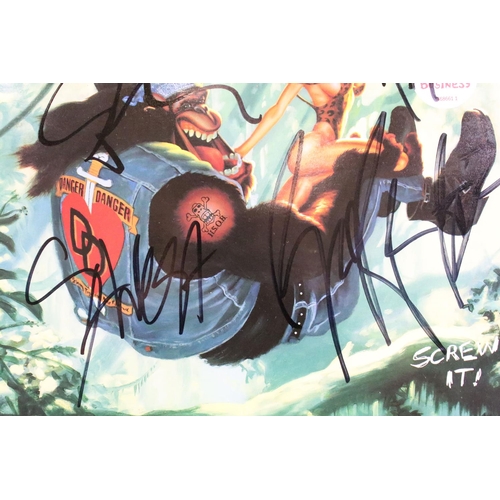 520 - Vinyl & Autographs - Danger Danger Screw It!.  Original UK pressing fully signed to front sleeve.  E... 