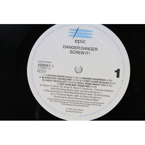 520 - Vinyl & Autographs - Danger Danger Screw It!.  Original UK pressing fully signed to front sleeve.  E... 