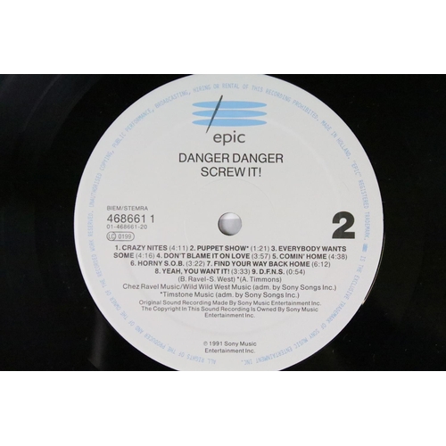 520 - Vinyl & Autographs - Danger Danger Screw It!.  Original UK pressing fully signed to front sleeve.  E... 