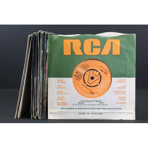 547 - Vinyl - 19 David Bowie original mainly UK 7’ singles including promos, all on the orange RCA label, ... 