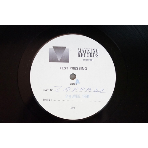 16 - Vinyl - 3 Frank Zappa test pressings to include Zappa In New York (2LP Zappa Records ZAPPA 37), Burn... 