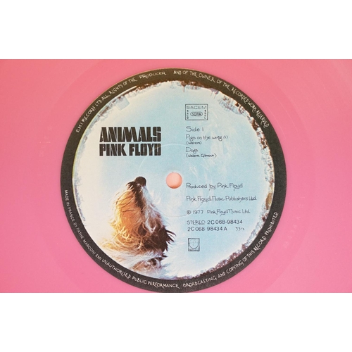 22 - Vinyl - Pink Floyd - Animals. Original 1977 French limited edition pink vinyl, in plain pink sleeve ... 