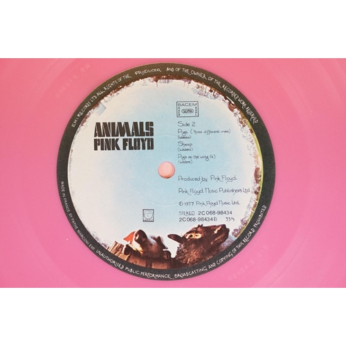 22 - Vinyl - Pink Floyd - Animals. Original 1977 French limited edition pink vinyl, in plain pink sleeve ... 