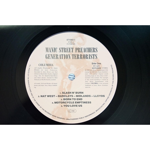 55 - Vinyl - Manic Street Preachers Generation Terrorists original UK 2LP pressing on Columbia 4710601. E... 