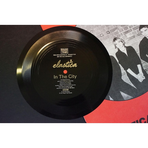 57 - Vinyl – Elastica self titled LP. UK 2017 limited edition with Flexi and Elasticatalogue on Rough Tra... 