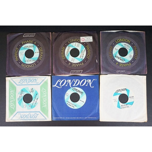 575 - Vinyl - 31 Rolling Stones foreign pressing 7” singles including 19 US singles (2 with picture sleeve... 