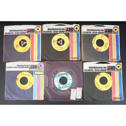 575 - Vinyl - 31 Rolling Stones foreign pressing 7” singles including 19 US singles (2 with picture sleeve... 