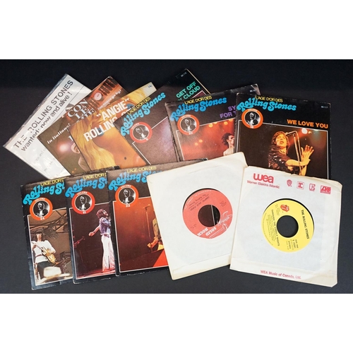 575 - Vinyl - 31 Rolling Stones foreign pressing 7” singles including 19 US singles (2 with picture sleeve... 