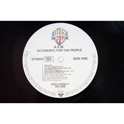 61 - Vinyl - 2 albums by R.E.M. to include: Automatic For The People (LP on Warner Bros. Records ‎– WX 48... 