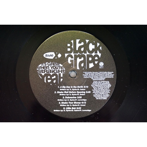 62 - Vinyl - Black Grape – It's Great When You're Straight…Yeah. UK 2016 180g with download sticker, Radi... 