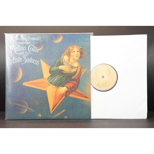 75 - Vinyl - 3 albums by Smashing Pumpkins to include: Mellon Collie And The Infinite Sadness (UK 2007 tr... 