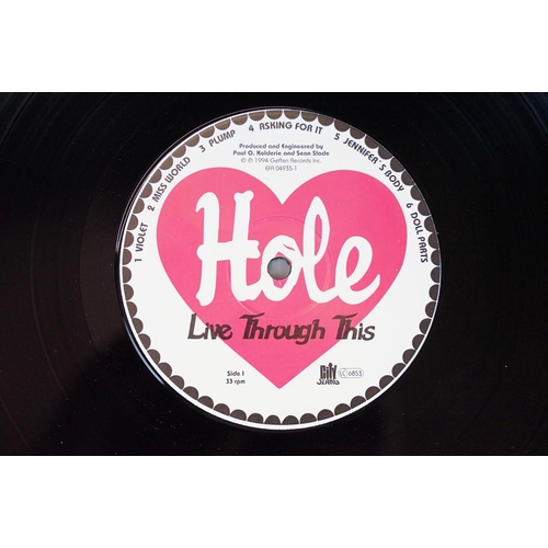 79 - Vinyl - 2 albums by Hole to include: Live Through This (German 1994, City Slang – EFA 04935-1) EX, P... 