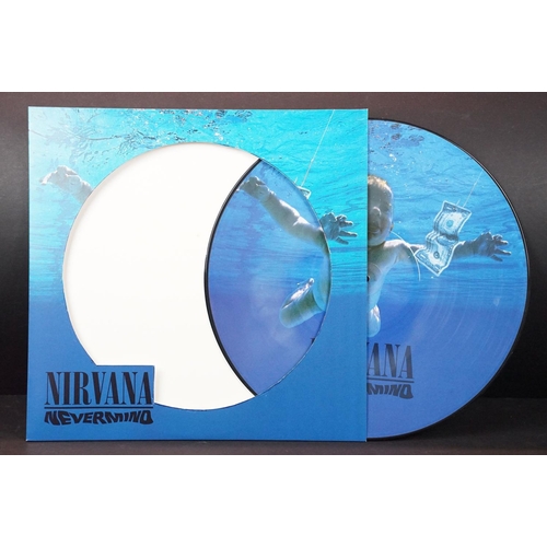 83 - Vinyl - 5 albums by Nirvana to include: Nevermind (picture disc album with cut out picture sleeve, D... 