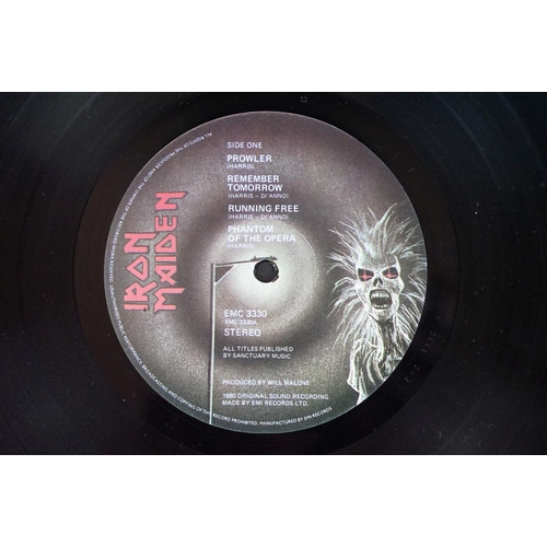 90 - Vinyl - Iron Maiden – Iron Maiden. Original UK 1980 1st pressing with black inner, A1 / B1 - 1G / 1G... 