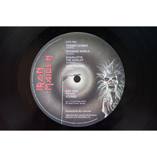 90 - Vinyl - Iron Maiden – Iron Maiden. Original UK 1980 1st pressing with black inner, A1 / B1 - 1G / 1G... 