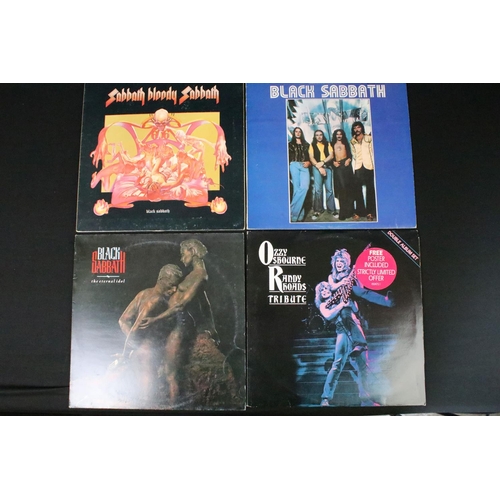 257 - Vinyl - Over 80 Rock & Pop LPs to include Black Sabbath & members x 6, Free x 5, Peter Gabriel x 7, ... 