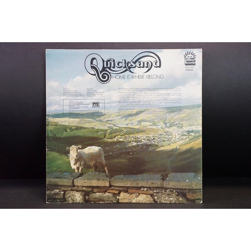 44 - Vinyl - Quicksand – Home Is Where I Belong LP on Dawn – DNLS 3056. UK 1973 1st pressing, gatefold sl... 