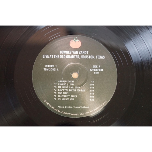 45 - Vinyl - Townes Van Zandt – Live At The Old Quarter, Houston, Texas LP on Tomato – TOM-2-7001. Origin... 