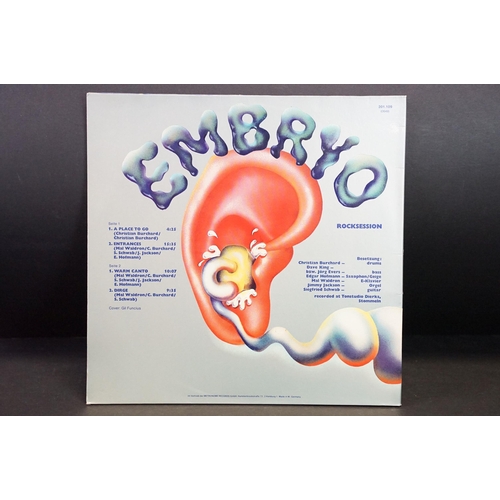 98 - Vinyl - Embryo ‎– Rocksession LP on Metronome 2001 ‎/ Brain Records ‎– 201.109. Green Brain labels w... 