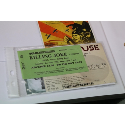 1526 - Memorabilia - Killing Joke fan made folder with 35 Killing Joke tickets spanning their carrer from t... 