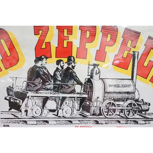 1564 - Memorabilia - Led Zeppelin Earls Court 1975 poster. Some staining to edges, and small losses. Variou... 