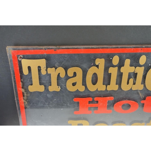 107 - ' Traditional Hot Roast Chestnuts ' Perspex sign, approx 61cm x 45cm