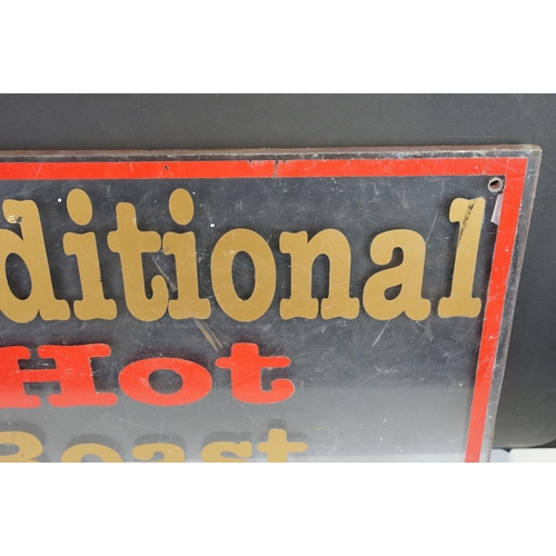 107 - ' Traditional Hot Roast Chestnuts ' Perspex sign, approx 61cm x 45cm