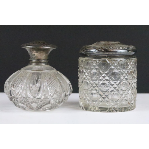 195 - A collection of mixed sterling silver and silver plated items to include bud vases, sugar shaker, ca... 