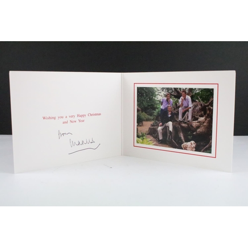 216 - Royal Autograph - Charles III (b.1948 -) as Prince of Wales, signed Christmas card, postmark registe... 