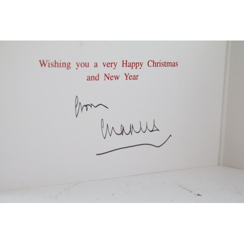 216 - Royal Autograph - Charles III (b.1948 -) as Prince of Wales, signed Christmas card, postmark registe... 