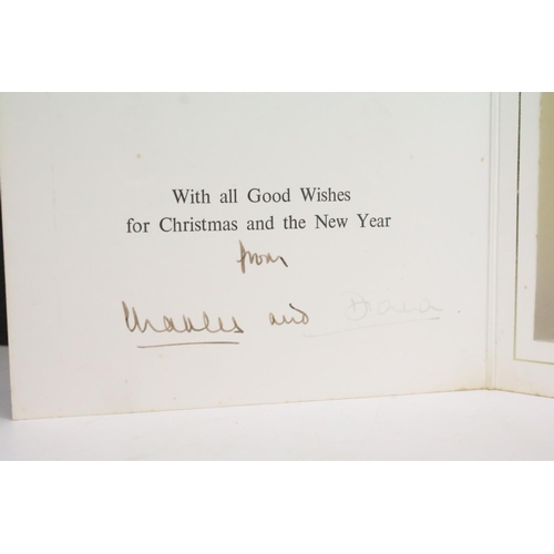 225 - Royal Autograph - Charles III (b.1948 -) and Diana (1961-1997) as Prince and Princess of Wales, hand... 