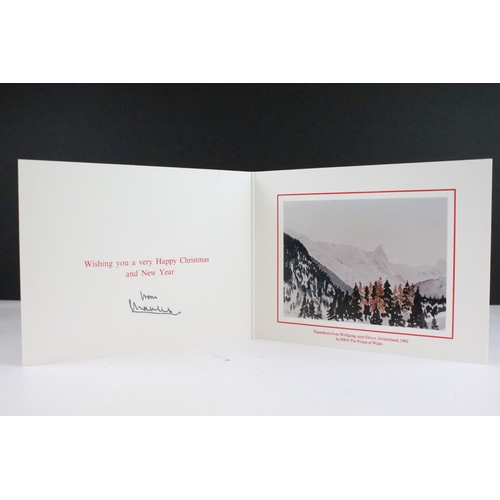 226 - Royal Autograph - Charles III (b.1948 -) as Prince of Wales, signed Christmas card, postmark 11 Dec ... 