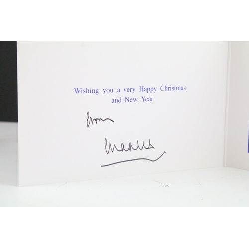 227 - Royal Autograph - Charles III (b.1948 -) as Prince of Wales, signed Christmas card, postmark 10 Dec ... 