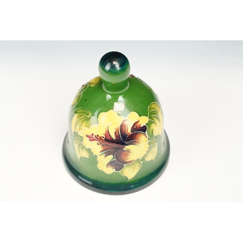 23 - Moorcroft Year Bell First Edition 1983 decorated in the Hibiscus pattern, ltd edn, no. 104/1000, wit... 