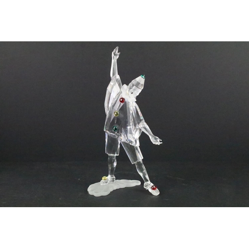 231 - Two Boxed Swarovski SCS Masquerade figures with certificates to include Pierrot - 1999 and Harlequin... 