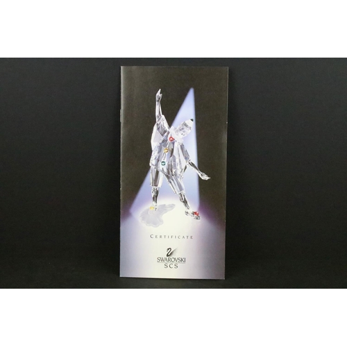 231 - Two Boxed Swarovski SCS Masquerade figures with certificates to include Pierrot - 1999 and Harlequin... 