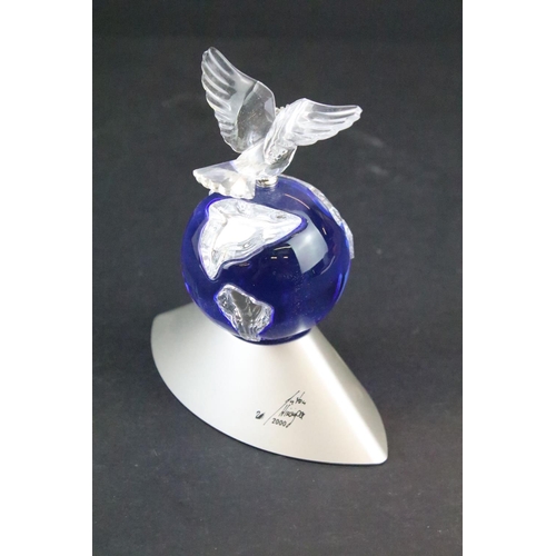 232 - Boxed Swarovski Crystal 'Crystal Planet Vision 2000' ornamental planet decoration ( 238985 ). Design... 