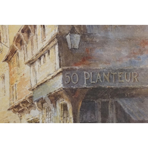 333 - H C Sylvester, cathedral Saint-Pierre de Lisieux, watercolour, signed lower right and dated 1901, in... 