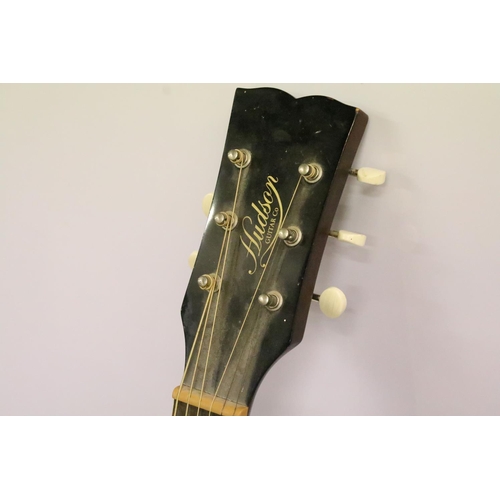 43 - Hudson Guitar Co Lighting Treet Series HD-STBVS guitar with B-Band A3T pick up, contained within a h... 