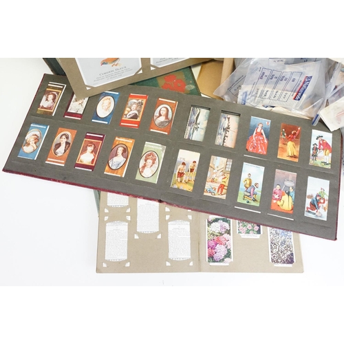 277 - A collection of mixed cigarette cards to include Players, Wills, Nicolas Sarony ..etc together with ... 