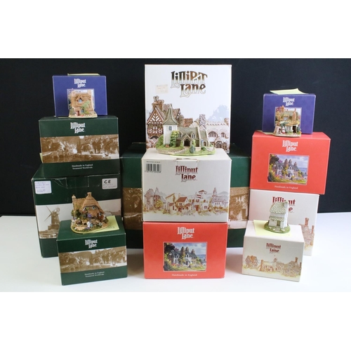 12 Boxed Lilliput Lane models to include Country Living in Winter ...