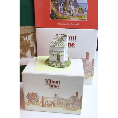 101 - 12 Boxed Lilliput Lane models to include Country Living in Winter (L2438), Christmas Lights at the B... 