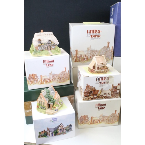 103 - 20 Boxed Lilliput Lane models to include Old Mother Hubbard's, Circular Cottage, Stradling Priory (1... 